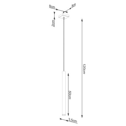 Brilagi - LED pendel DRIFA 1xG9/4W/230V beton