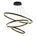 Brilagi - LED pendel dæmpbar CIRCLE LED/125W/230V 3000-6500K sort + fjernbetjening