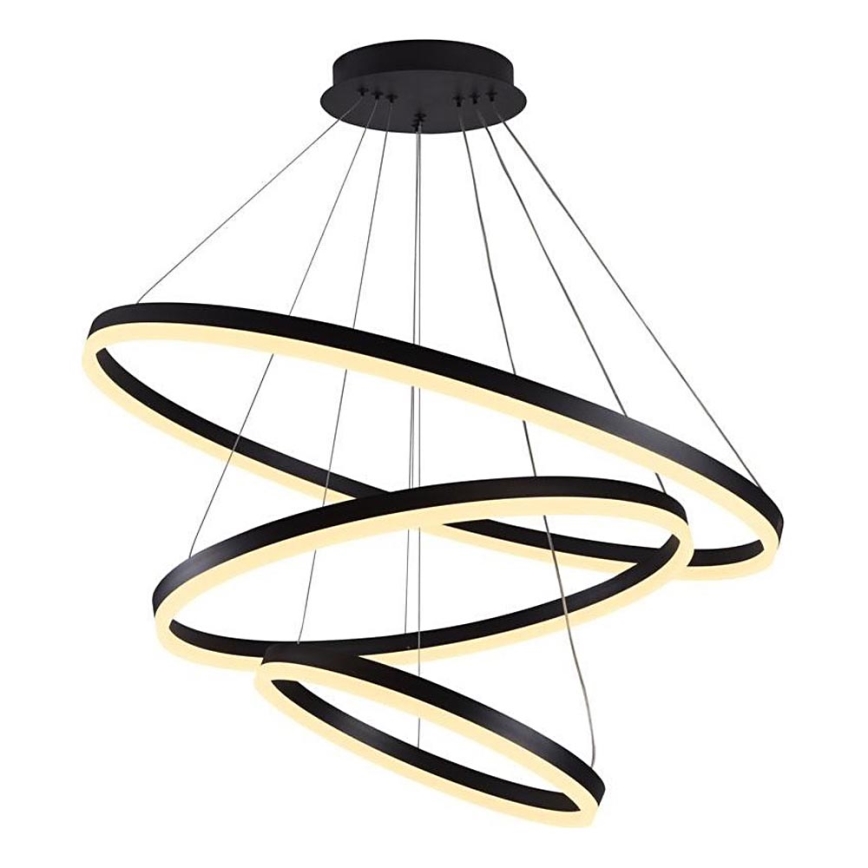 Brilagi - LED pendel dæmpbar CIRCLE LED/125W/230V 3000-6500K sort + fjernbetjening