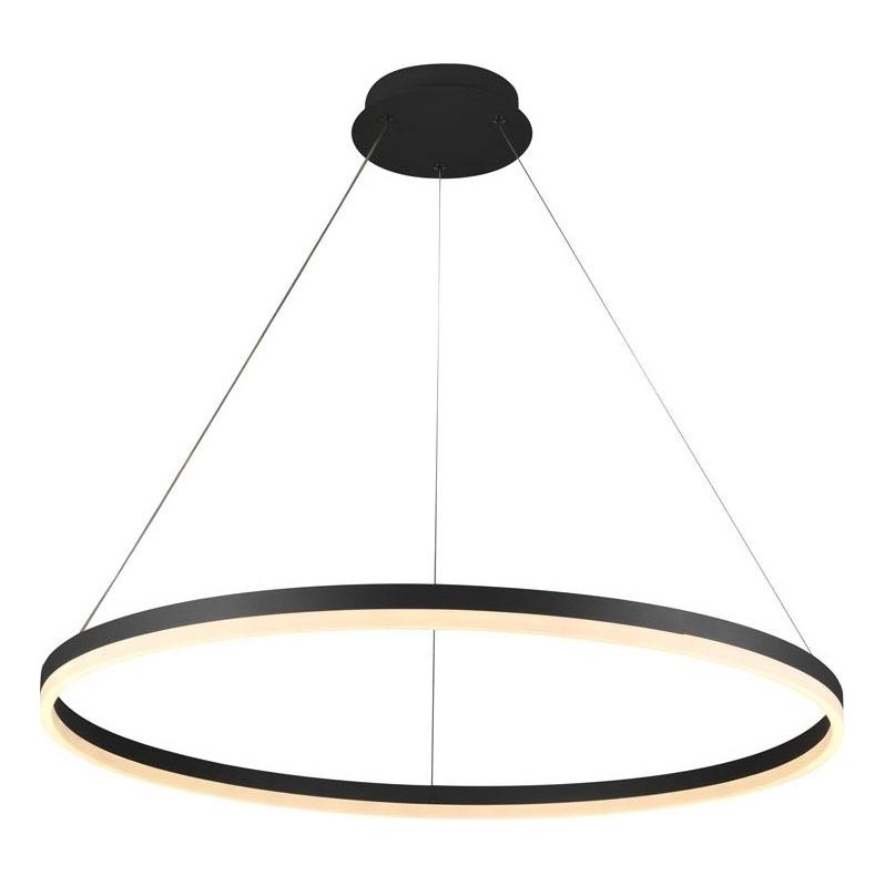 Brilagi - LED pendel dæmpbar CIRCLE LED/55W/230V 3000-6500K sort + fjernbetjening