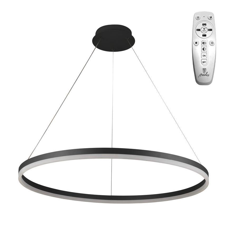 Brilagi - LED pendel dæmpbar CIRCLE LED/55W/230V 3000-6500K sort + fjernbetjening