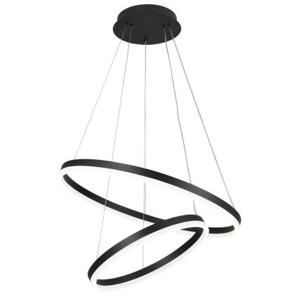 Brilagi - LED pendel dæmpbar CIRCLE LED/70W/230V 3000-6500K sort + fjernbetjening