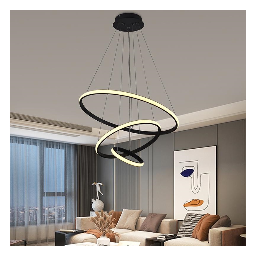 Brilagi - LED pendel dæmpbar CIRCLE LED/90W/230V 3000-6500K + fjernbetjening
