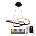 BRILAGI - LED pendel dæmpbar COSMOWAVE LED/70W/230V 3000-6500K brun + fjernbetjening