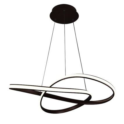 Brilagi - LED pendel dæmpbar COSMOWAVE LED/70W/230V 3000-6500K brun + fjernbetjening