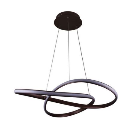 Brilagi - LED pendel dæmpbar COSMOWAVE LED/70W/230V 3000-6500K brun + fjernbetjening