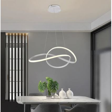 Brilagi - LED pendel dæmpbar COSMOWAVE LED/70W/230V 3000-6500K hvid + fjernbetjening