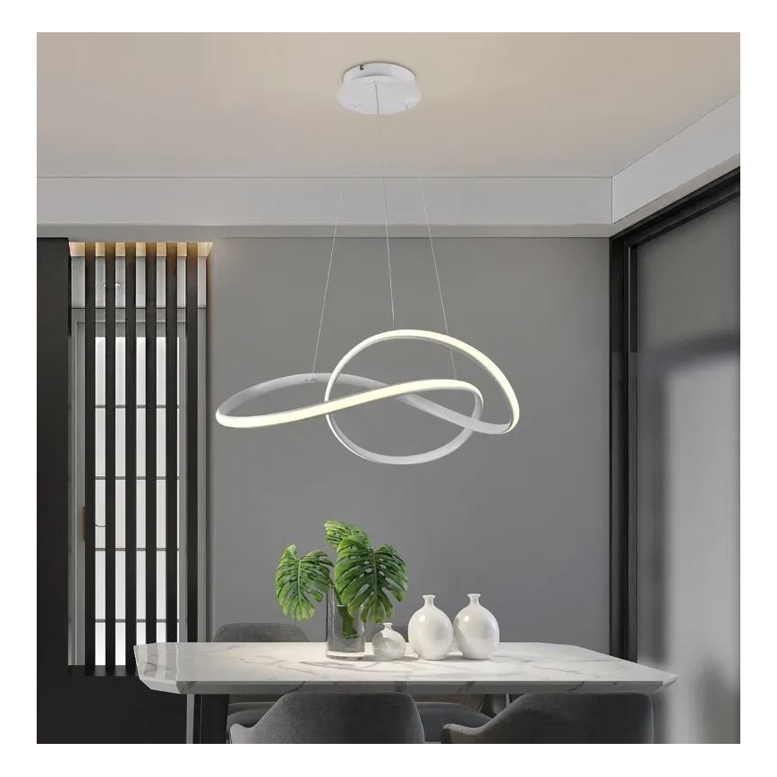 Brilagi - LED pendel dæmpbar COSMOWAVE LED/70W/230V 3000-6500K hvid + fjernbetjening