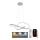 Brilagi - LED pendel dæmpbar COSMOWAVE LED/70W/230V 3000-6500K sølvfarvet + fjernbetjening