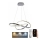 Brilagi - LED pendel dæmpbar COSMOWAVE LED/70W/230V krom + fjernbetjening