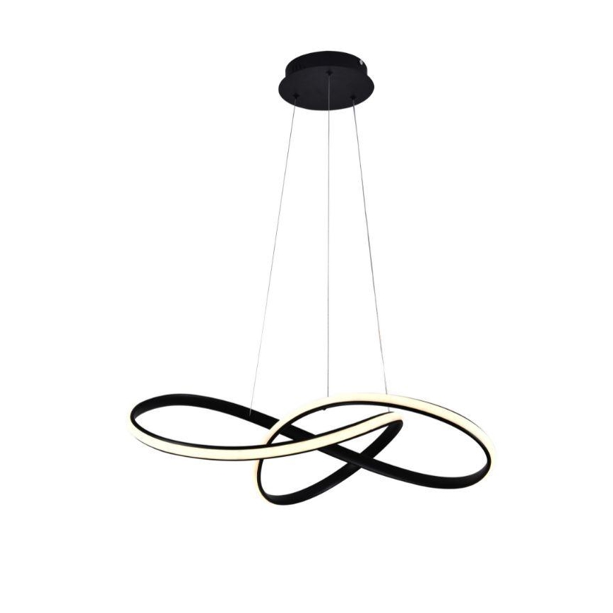 Brilagi - LED pendel dæmpbar COSMOWAVE LED/70W/230V sort + fjernbetjening