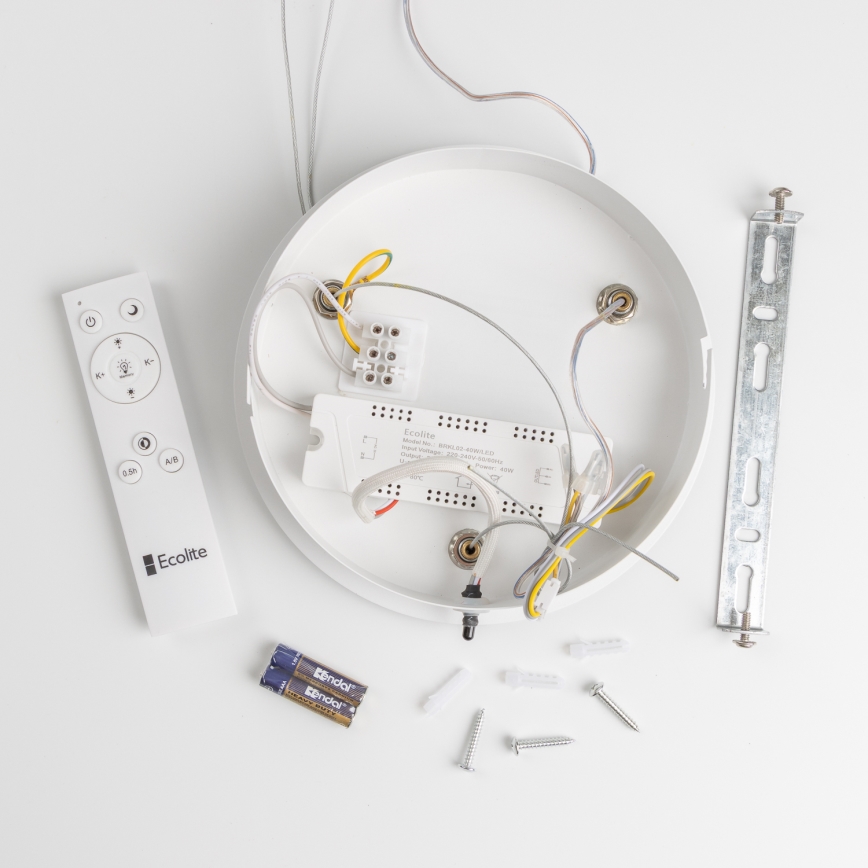 Brilagi - LED pendel dæmpbar FALCON LED/80W/230V 3000-6500K diam. 60 cm hvid + fjernbetjening