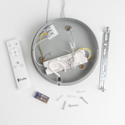 Brilagi - LED pendel dæmpbar FALCON LED/40W/230V 3000-6500K diam. 45 cm grå + fjernbetjening