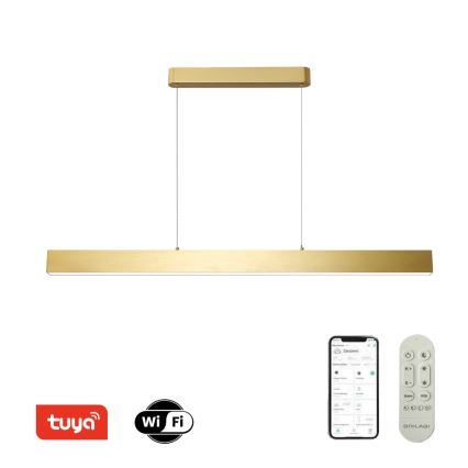 Brilagi - LED pendel dæmpbar SLEEKLINE SMART LED/40W/230V 3000-6000K Wi-Fi Tuya guldfarvet + fjernbetjening