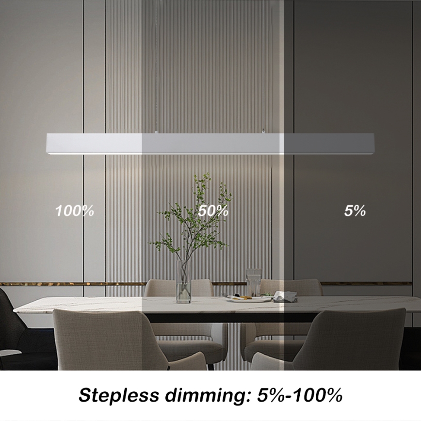 Brilagi - LED pendel dæmpbar SLEEKLINE SMART LED/40W/230V 3000-6000K Wi-Fi Tuya hvid + fjernbetjening