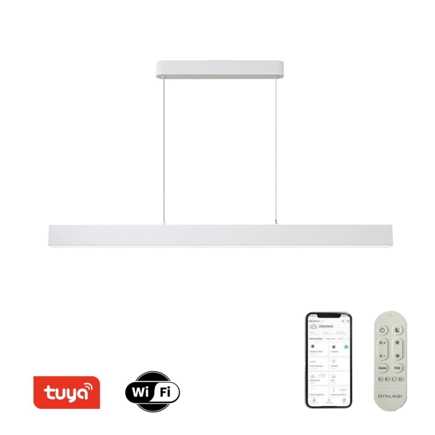 Brilagi - LED pendel dæmpbar SLEEKLINE SMART LED/40W/230V 3000-6000K Wi-Fi Tuya hvid + fjernbetjening