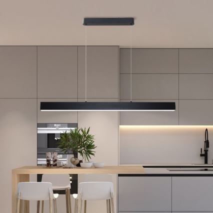 Brilagi - LED pendel dæmpbar SLEEKLINE SMART LED/40W/230V 3000-6000K Wi-Fi Tuya sort + fjernbetjening