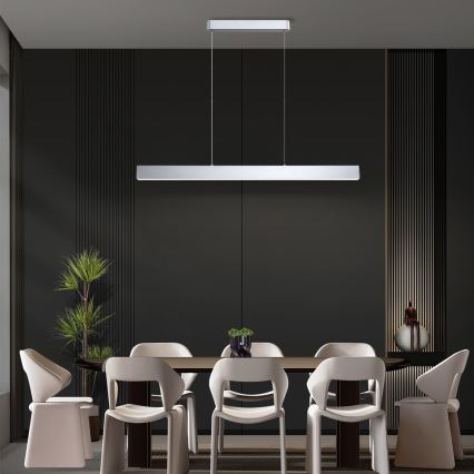 Brilagi - LED pendel dæmpbar SLEEKLINE SMART LED/40W/230V 3000-6000K Wi-Fi Tuya sølvfarvet + fjernbetjening