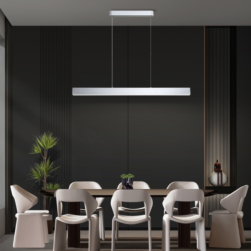Brilagi - LED pendel dæmpbar SLEEKLINE SMART LED/40W/230V 3000-6000K Wi-Fi Tuya sølvfarvet + fjernbetjening