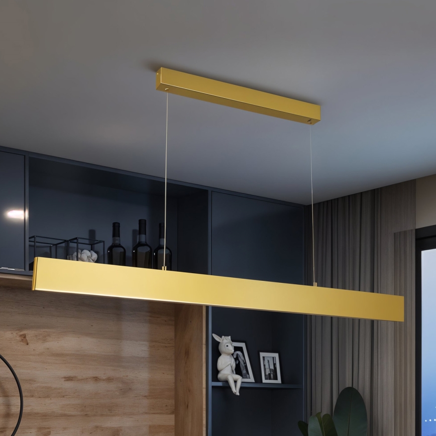 Brilagi - LED pendel dæmpbar SLIMLINE LED/40W/230V 3000-6000K guldfarvet + fjernbetjening