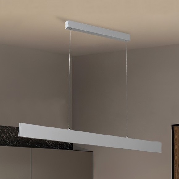 Brilagi - LED pendel dæmpbar SLIMLINE LED/40W/230V 3000-6000K sølvfarvet + fjernbetjening