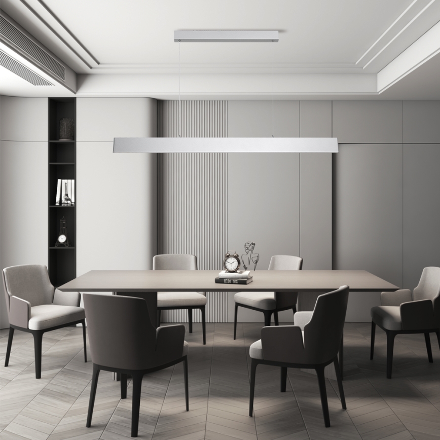 Brilagi - LED pendel dæmpbar SLIMLINE LED/40W/230V 3000-6000K sølvfarvet + fjernbetjening