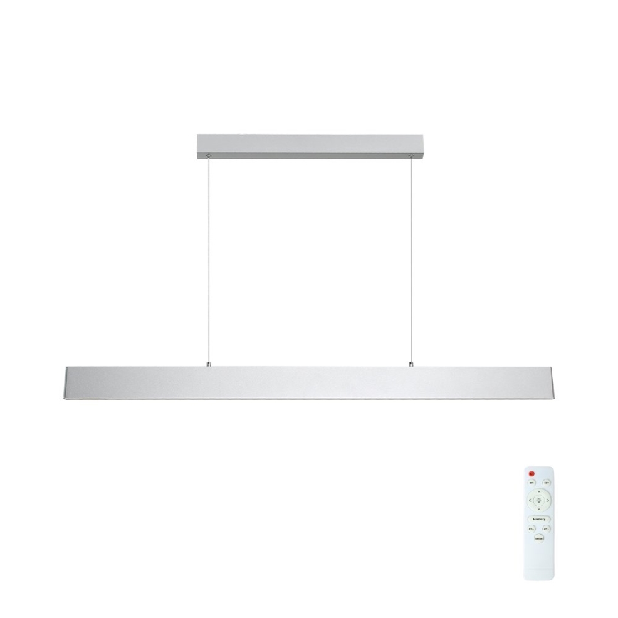 Brilagi - LED pendel dæmpbar SLIMLINE LED/40W/230V 3000-6000K sølvfarvet + fjernbetjening