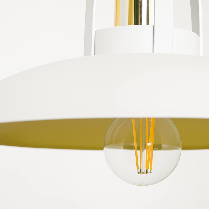 Brilagi - LED Pendel FLAMENGO 1xE27/60W/230V hvid