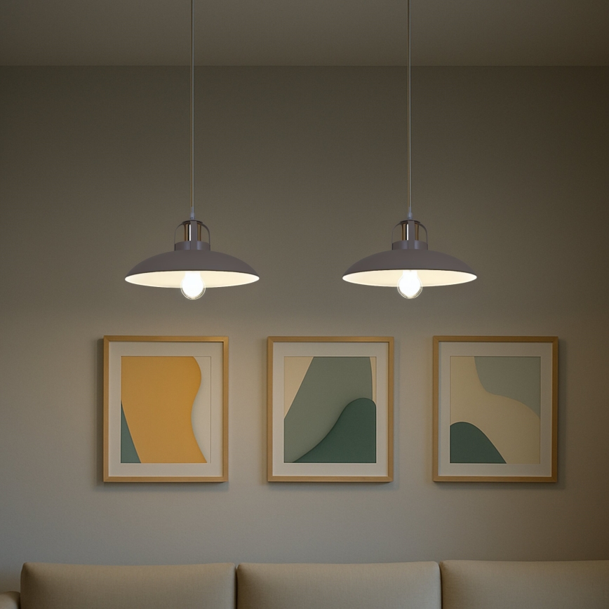 Brilagi - LED Pendel FLAMENGO 2xE27/60W/230V beige