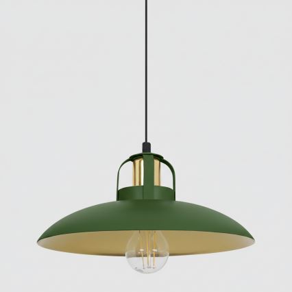 Brilagi - LED Pendel FLAMENGO 2xE27/60W/230V grøn