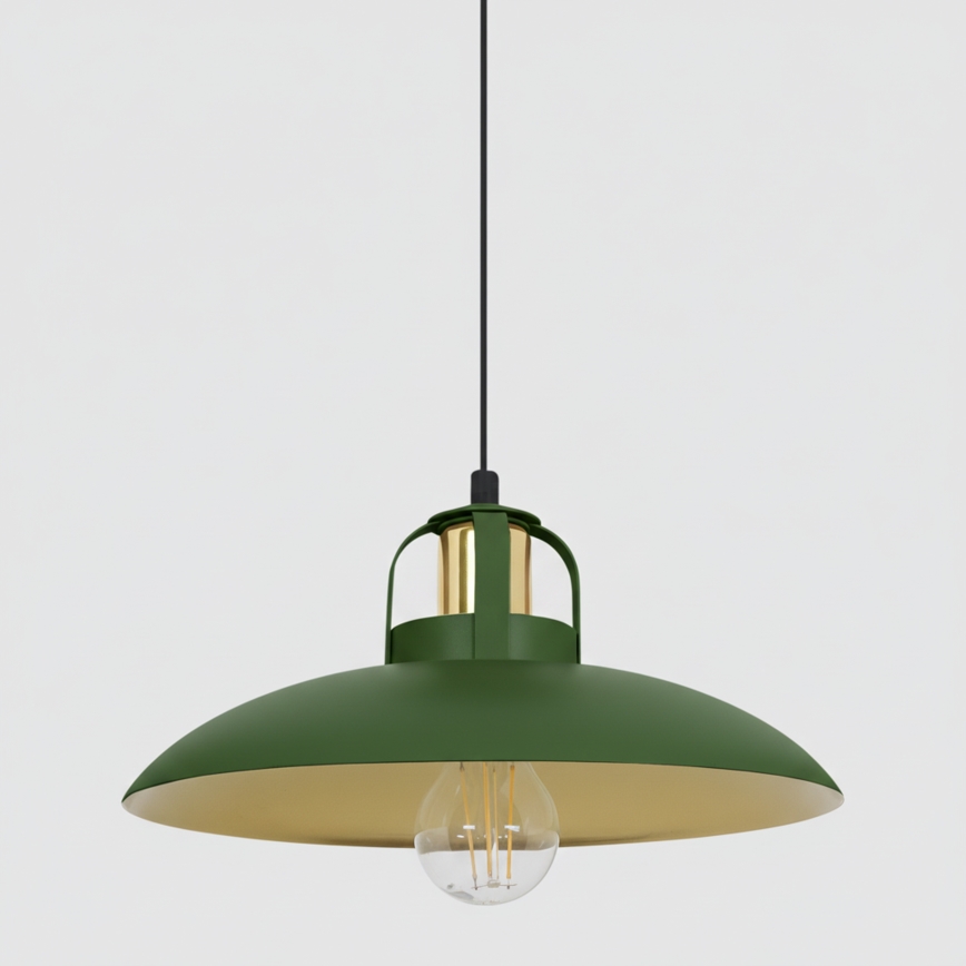 Brilagi - LED Pendel FLAMENGO 2xE27/60W/230V grøn