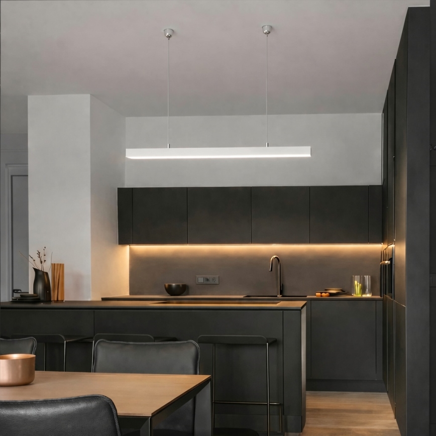 Brilagi - LED pendel FULLDAY LED/20/30/40W/230V 2700/4000/6000K 120 cm hvid