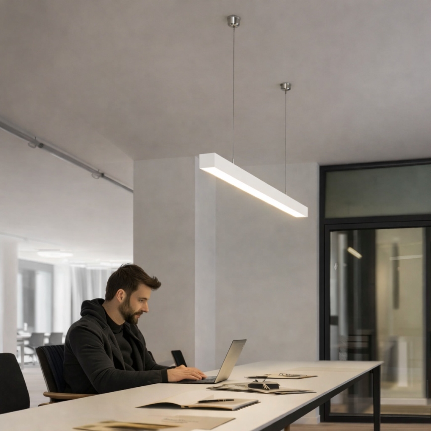 Brilagi - LED pendel FULLDAY LED/20/30/40W/230V 2700/4000/6000K 120 cm hvid