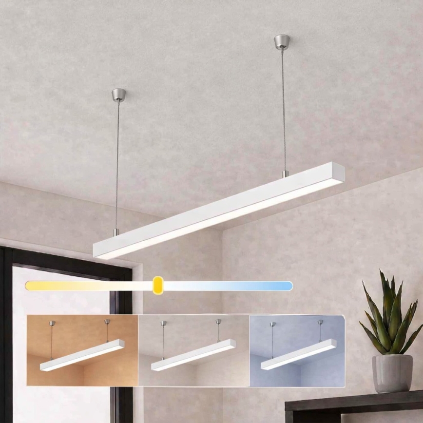 Brilagi - LED-pendel FULLDAY LED/30/40/50W/230V 2700/4000/6000K 150 cm hvid