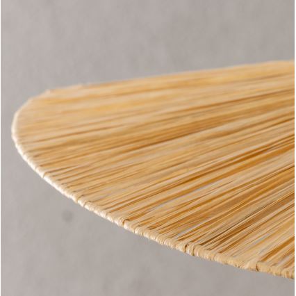 Brilagi - LED-pendel i boho-stil CERIA BOHO, ophængt i wire, 1xE27/40W/230V, Ø 80 cm, raffia