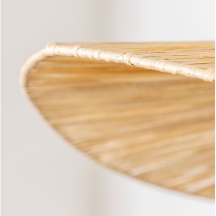 Brilagi - LED-pendel i boho-stil CERIA BOHO, ophængt i wire, 1xE27/40W/230V, Ø 80 cm, raffia