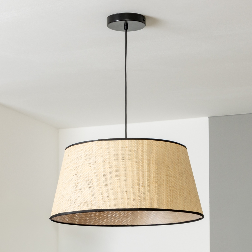 Brilagi - LED-pendel i wire CERIA 1xE27/40W/230V Ø 50 cm beige