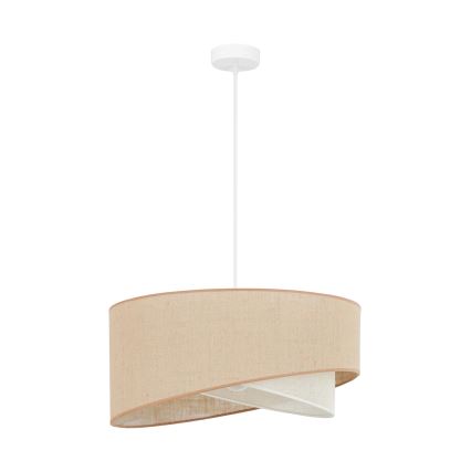 Brilagi - LED pendel LYRA 1xE27/15W/230V beige/cremefarvet