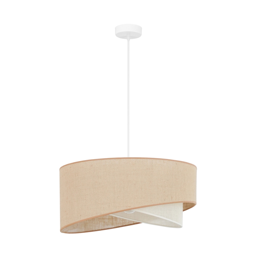 Brilagi - LED pendel LYRA 1xE27/15W/230V beige/cremefarvet