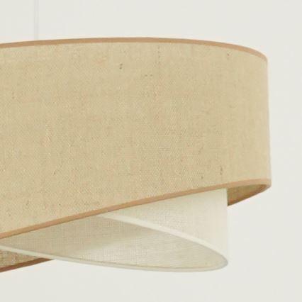 Brilagi - LED pendel LYRA 1xE27/15W/230V beige/cremefarvet