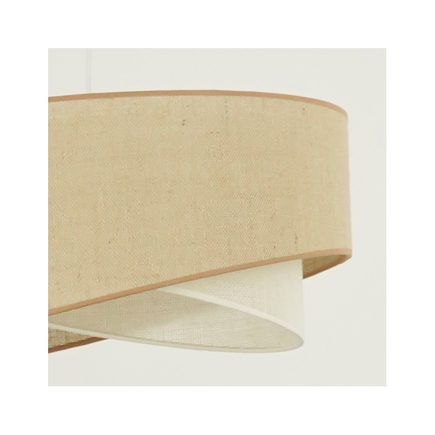 Brilagi - LED pendel LYRA 1xE27/15W/230V beige/cremefarvet