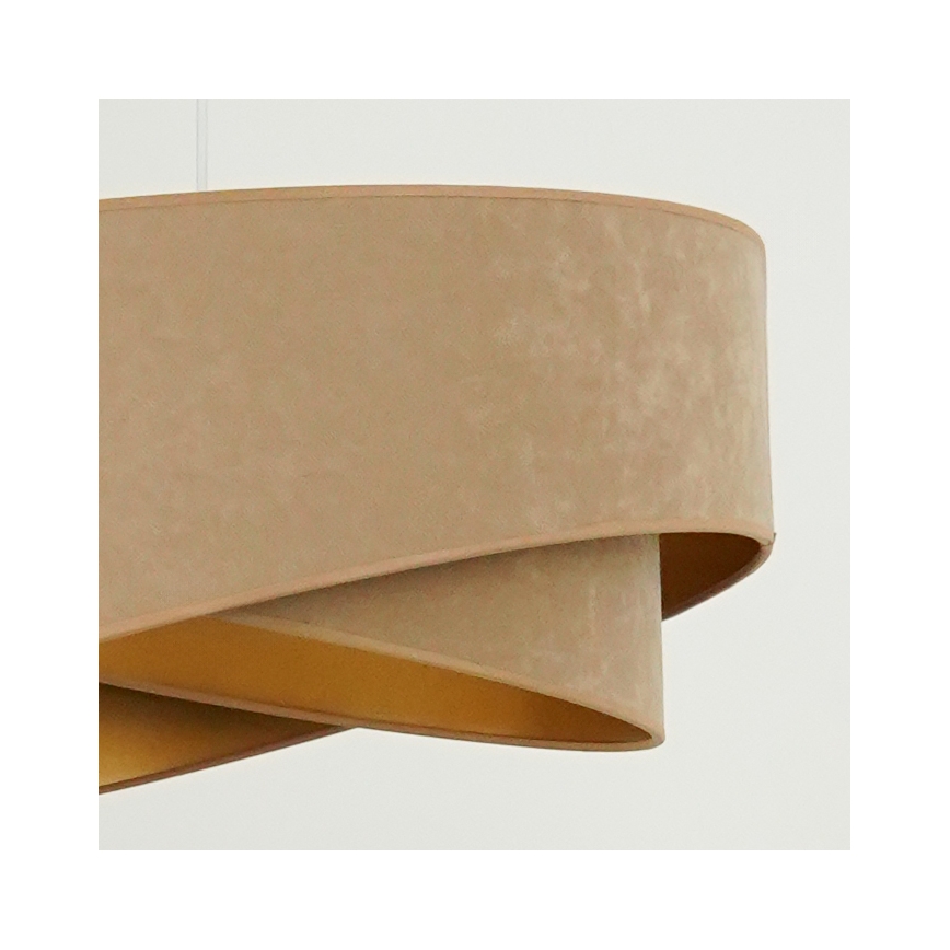 Brilagi - LED pendel LYRA 1xE27/15W/230V brun/guldfarvet