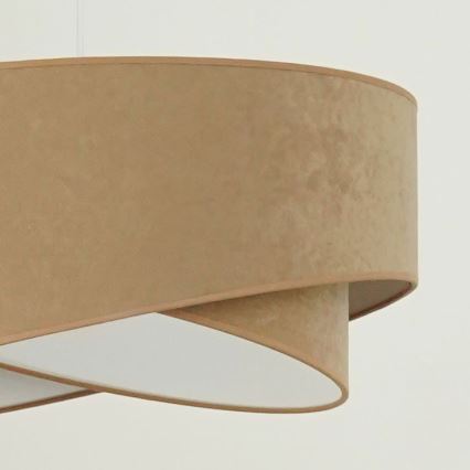 Brilagi - LED pendel LYRA 1xE27/15W/230V brun/hvid