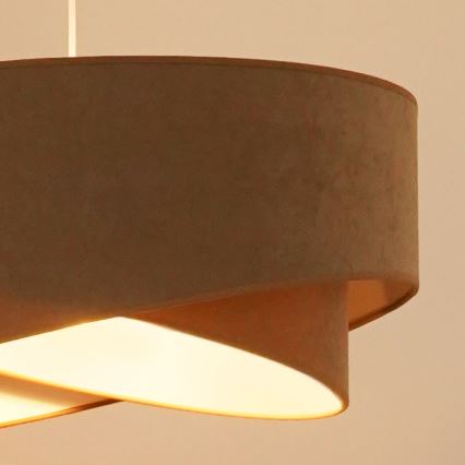 Brilagi - LED pendel LYRA 1xE27/15W/230V brun/hvid