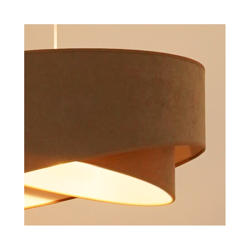 Brilagi - LED pendel LYRA 1xE27/15W/230V brun/hvid