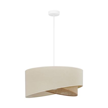 Brilagi - LED pendel LYRA 1xE27/15W/230V cremefarvet/beige