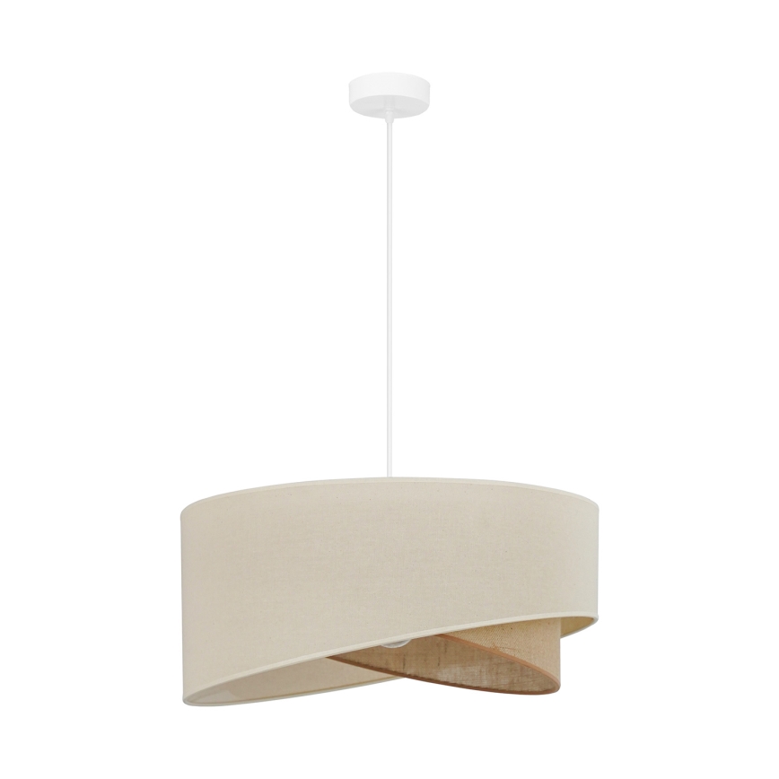 Brilagi - LED pendel LYRA 1xE27/15W/230V cremefarvet/beige