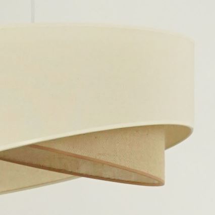 Brilagi - LED pendel LYRA 1xE27/15W/230V cremefarvet/beige