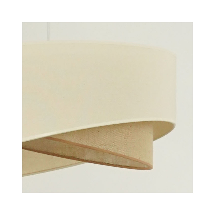 Brilagi - LED pendel LYRA 1xE27/15W/230V cremefarvet/beige