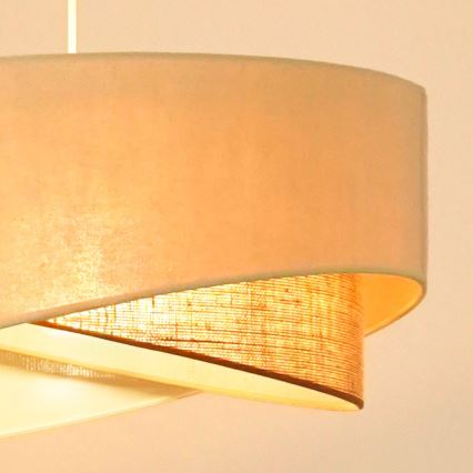 Brilagi - LED pendel LYRA 1xE27/15W/230V cremefarvet/beige